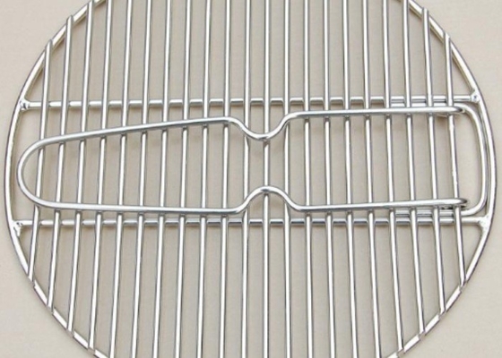 شبكة شواء خفيفة الوزن مصنوعة من الفولاذ المقاوم للصدأ 304 دائرية كشبكة للطهي