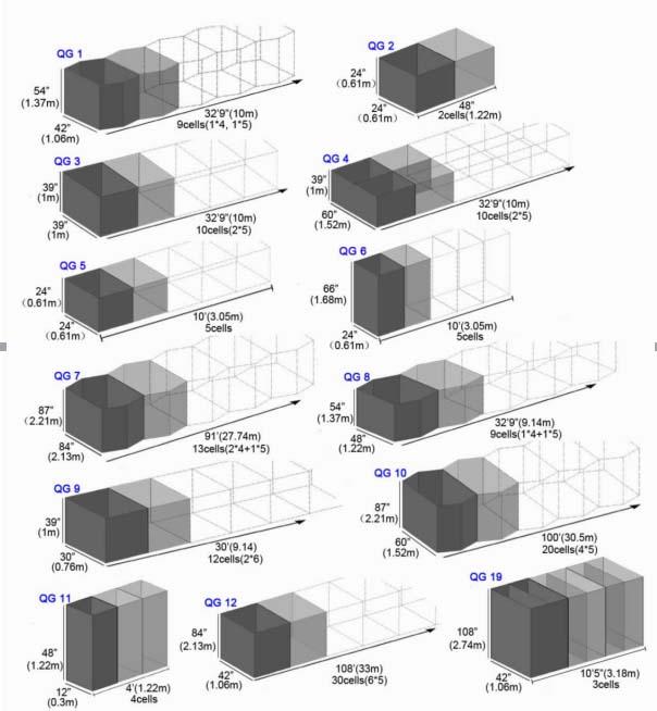 نظام الحاجز الدفاعي للحصون الحديدية المصقولة 3.0mm 50x50mm 1