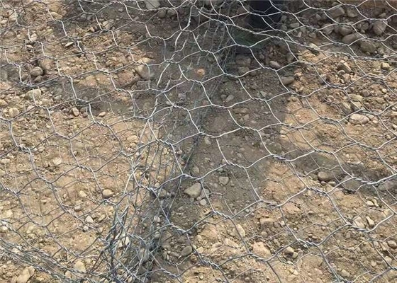 انخفض الساخنة المجلفن عالية التوتر شبكة التراب قفص لإعادة بناء النهر