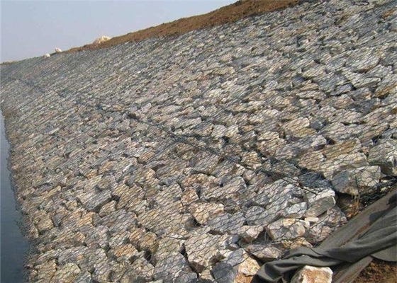2x1x1m Heavy Zinc Coated Metal Gabion Baskets 60x80mm Hexagonal Mesh