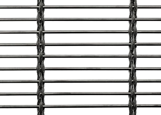 معماري جدار كابل ديكور شبكة سلكية لوحات المنسوجة SS 304