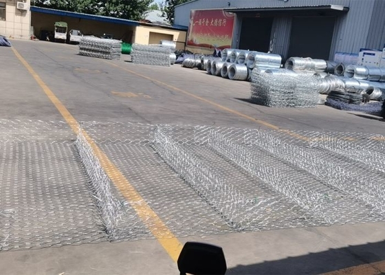 سداسية رينو التراب مرتبة مزدوجة ملتوية منسوجة شبك التراب Galfan المغلفة