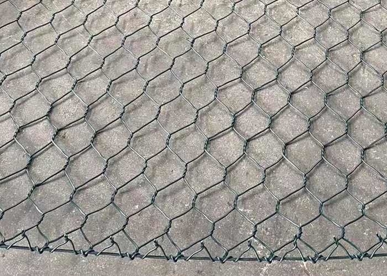 شبكة أسلاك التراب المجلفنة الفضية للاحتفاظ بنظام الجدار 80mmx100mm