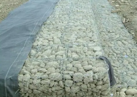 حجم الشبكة 60x80mm رينو غابيون فراش قوة عالية للمباني الحافظة