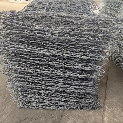 سلة غابيون من الفولاذ المغلف 1m x 1m x 1m لحماية السواحل