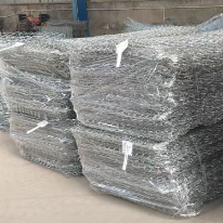 شبك سلك غابيون مجلفن 60x80 مم للتحكم في التآكل والجدران الاستنادية