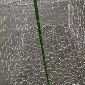 شبكة أسلاك سداسية من الجابيون مغلفة بـ PVC مجلفن لتثبيت المنحدر
