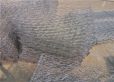 100mmx120mm حجم الشبكة أسطوانات غابيون مغلفة بالزنك لحماية ضفاف النهر
