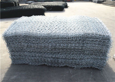 2x1x0.5m الفولاذ المغلفة الأسلاك الستة الأطراف غابيون الشبكة 100x120mm 230g/m2