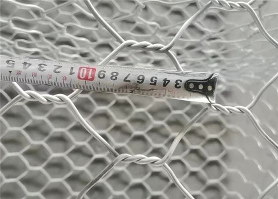 سلال التراب المعدنية المغلفة بالبلاستيك PVC حماية السدود الثقيلة المجلفنة