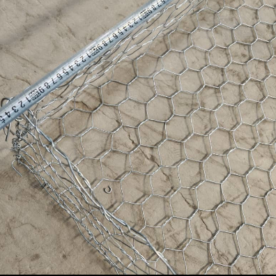 شبك سلك غابيون مجلفن 60x80 مم للتحكم في التآكل والجدران الاستنادية